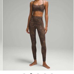 lululemon Align™ High-Rise Pant 28" Lined Truleopard MAX Brown Multi Size 4